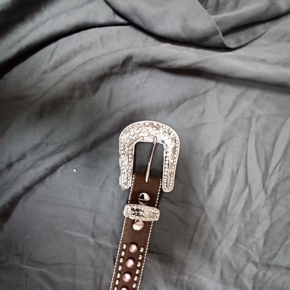 Girls blingy cross western cowgirl belt - Picture 4 of 4